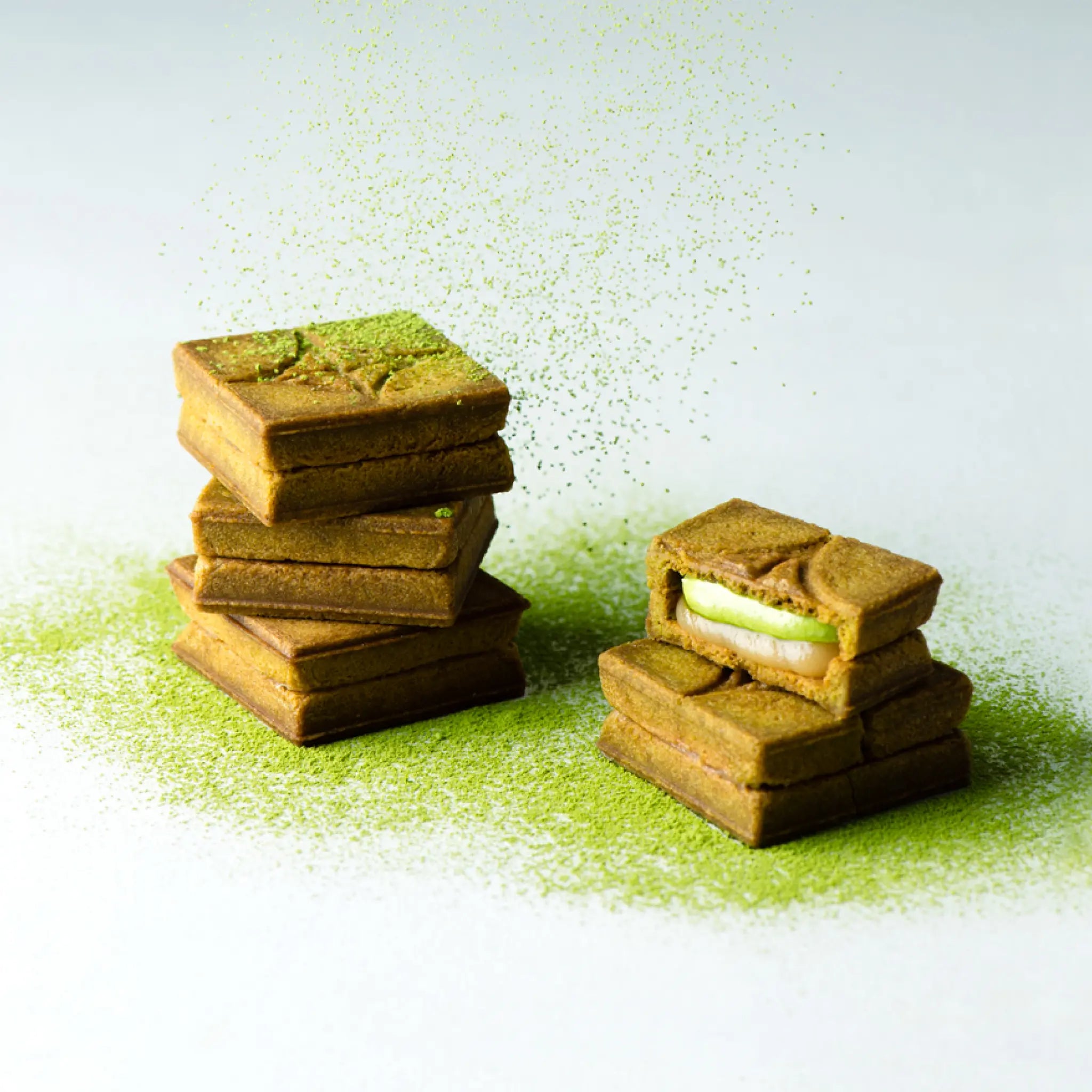 PRESS BUTTER SAND Matcha 5pc