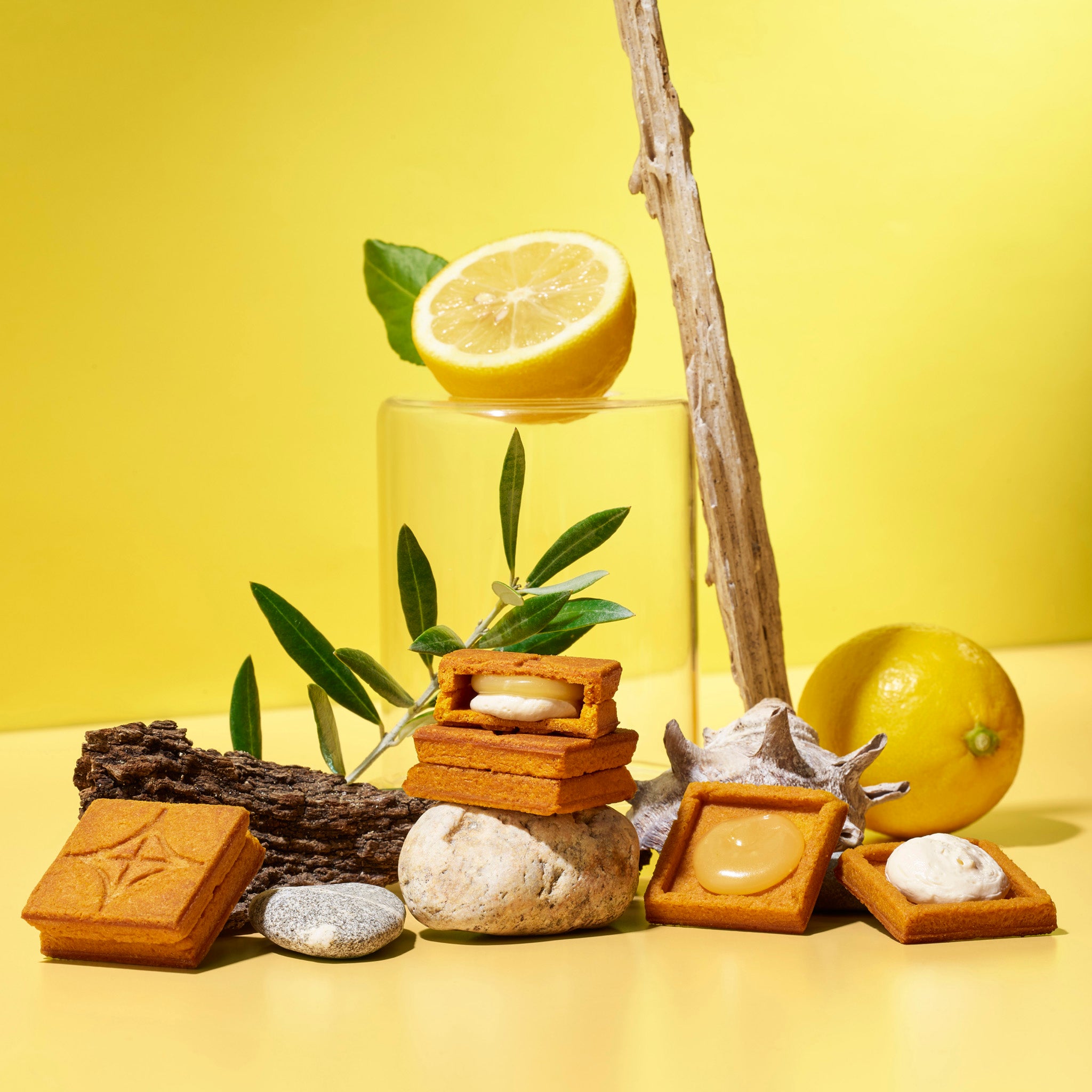 PRESS BUTTER SAND Lemon 5pc