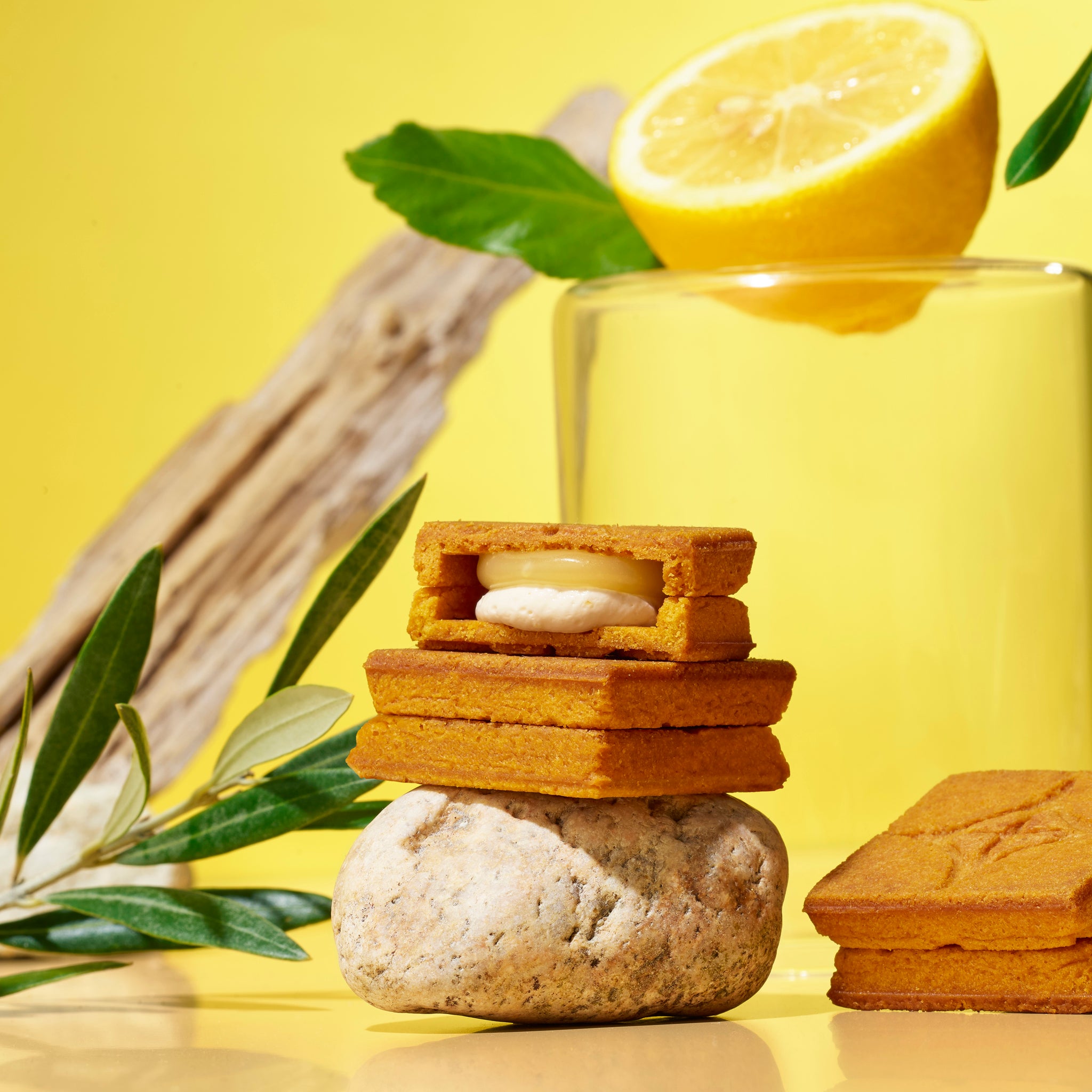 PRESS BUTTER SAND Lemon 5pc