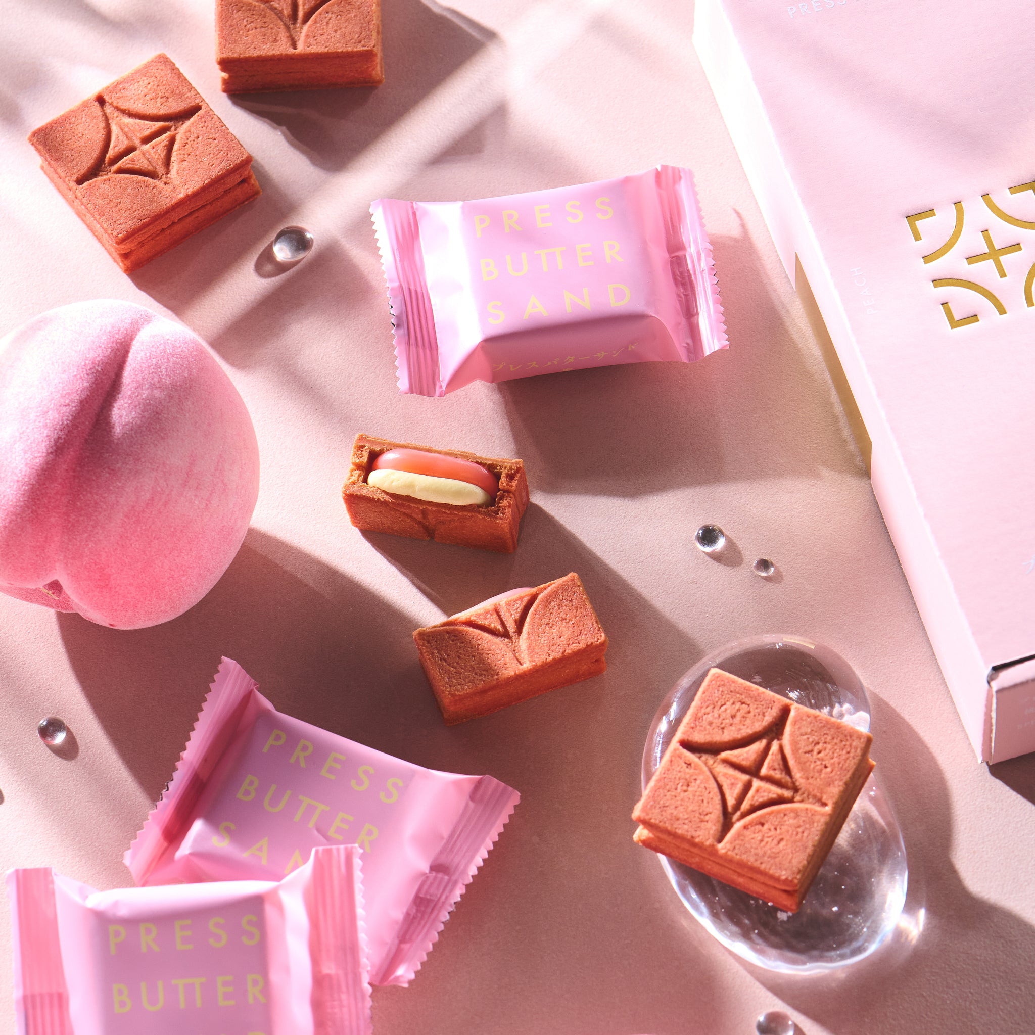PRESS BUTTER SAND Peach 5pc