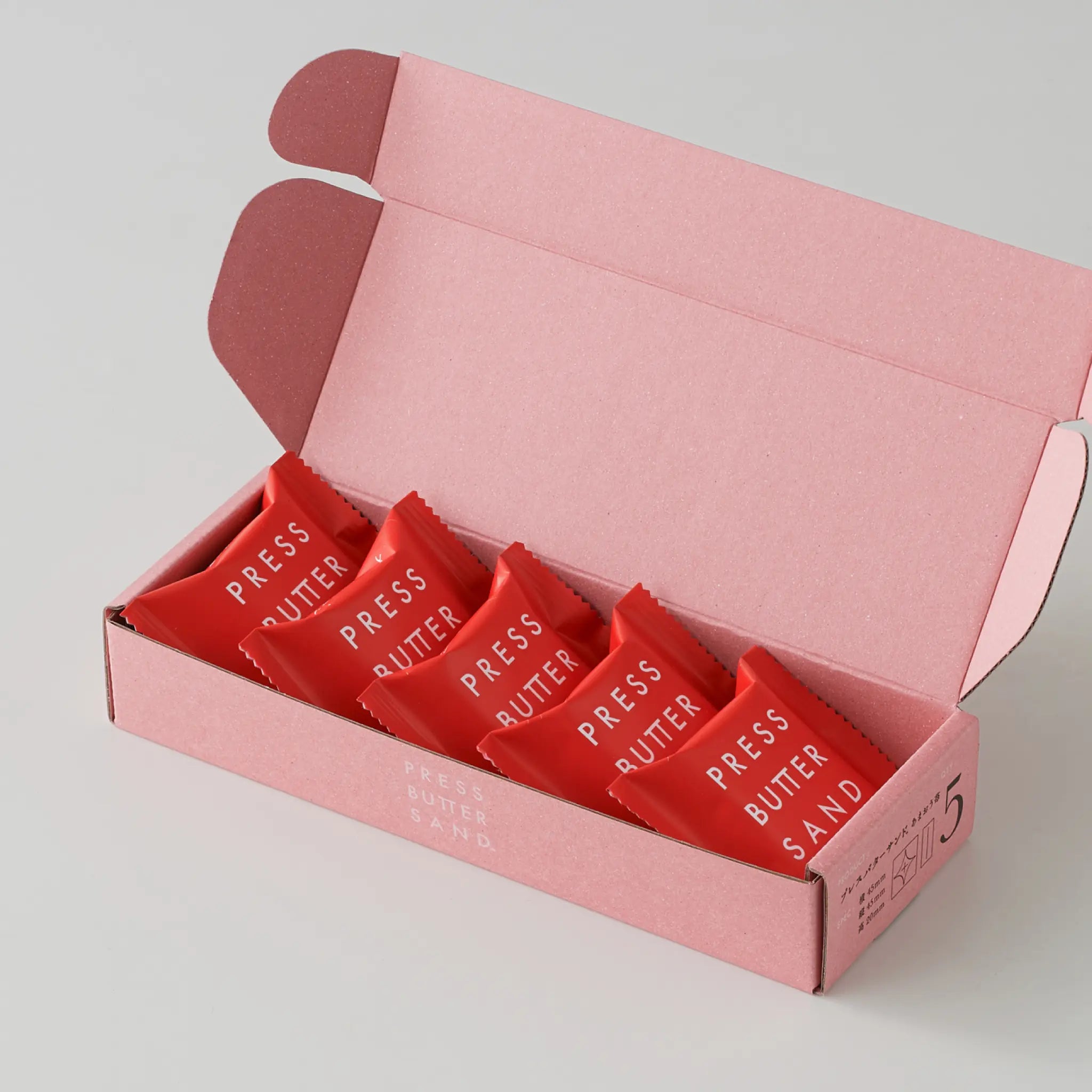 PRESS BUTTER SAND Strawberry 5pc
