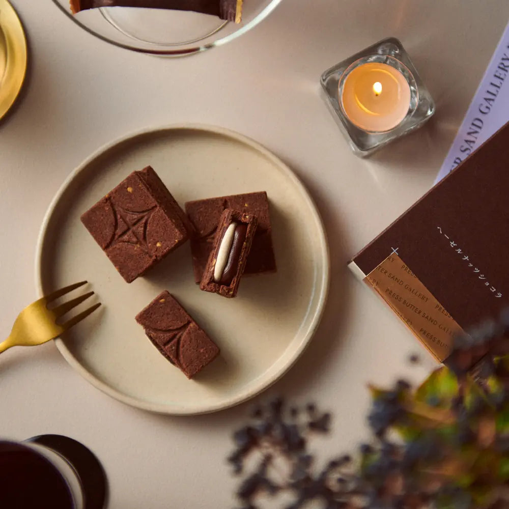 PRESS BUTTER SAND Hazelnut Chocolate 5pc