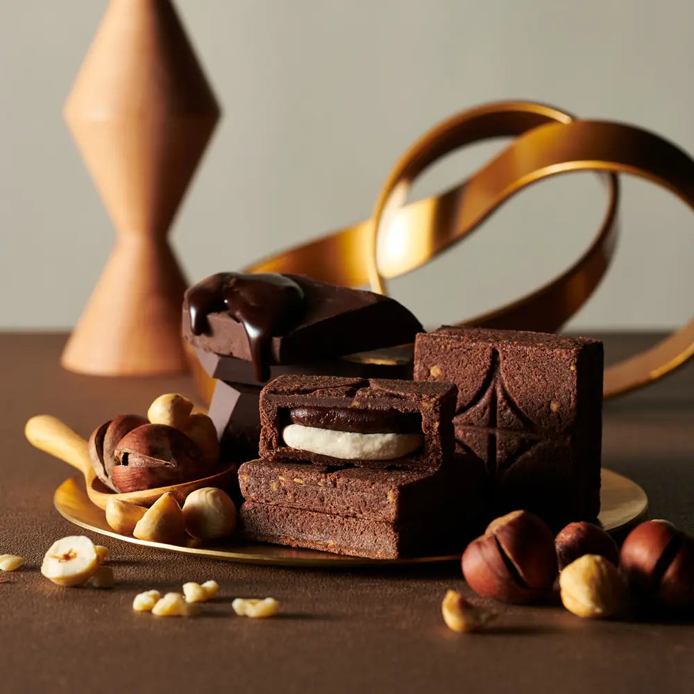 PRESS BUTTER SAND Hazelnut Chocolate 5pc